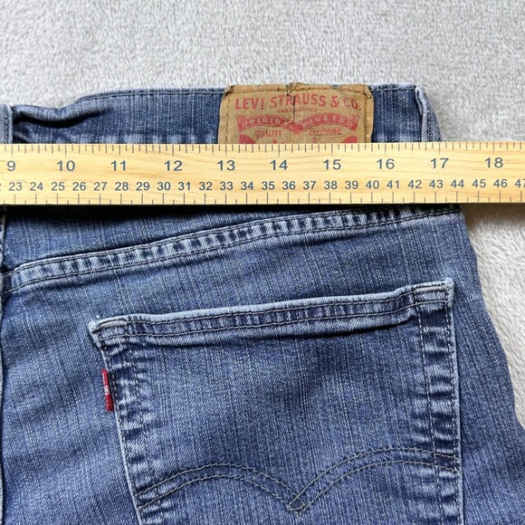 Levi's 559 Relaxed Straight Jeans Tag W36 L32 Distressed Denim (fit 34W x‎ 30L) - Picture 7 of 16
